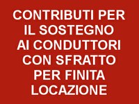 Contributi per il sostegno ai conduttori con sfratto per finita locazione