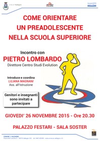 Incontro con Pietro Lomabardo