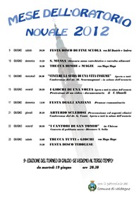 Mese dell'oratorio - Novale 2012