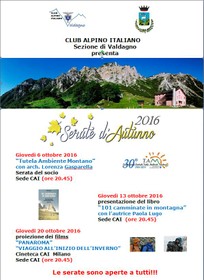 Serate d'autunno 2016