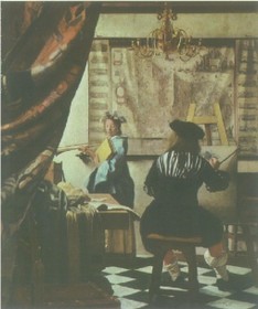 Vermeer allegoria della pittura 1665